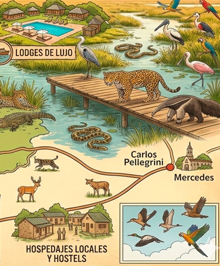 alojamientos y hoteles en el ibera